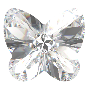 Preciosa MC Motýľ  10mm Crystal