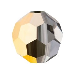 Preciosa MC Round Bead 10mm Crystal Aurum Half