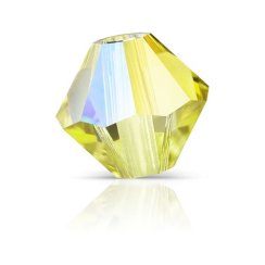 Preciosa MC Rondelle Bead 6mm Acid Yelow AB