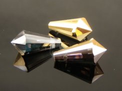 Preciosa® prívesok MC Drops 181 1D 9x18mm Crystal Aurum Half