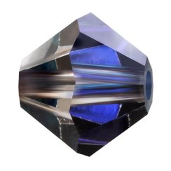 Preciosa MC Rondelle Bead 4mm Crystal Heliotrope