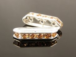 Rhinestone Bridge Rondell 3H