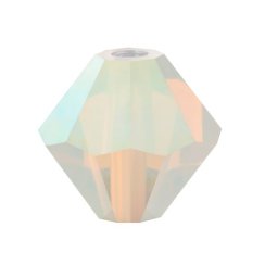 Preciosa MC Rondelle Bead 4mm White Opal 2xAB