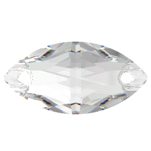 Preciosa Naveta 2D 12x6mm Crystal