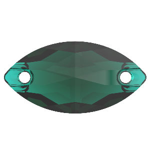Preciosa Naveta 2D 12x6mm Emerald