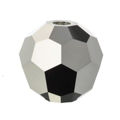 Preciosa MC Round Bead 6mm Jet Hematite Full