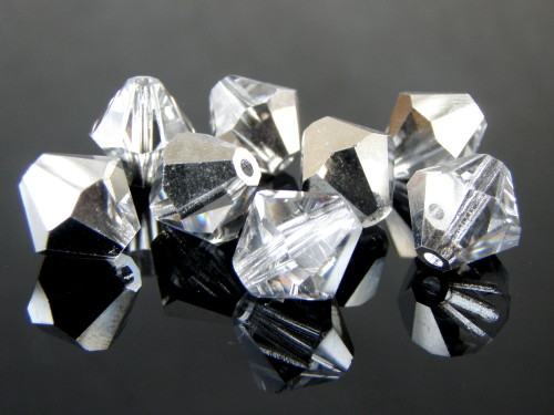 Preciosa MC Rondelle Bead 10mm Crystal Labrador Half