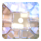 Preciosa Čtvereček 1D 8x8mm Crystal AB