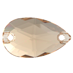 Preciosa Hruška 2D 12x7mm Crystal Honey