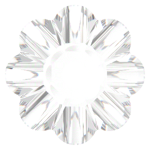 Preciosa Loch Flower 1H 14mm Crystal Pure