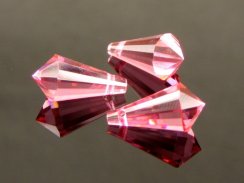 Preciosa® pendant MC Drops 181 1H 7.5x15mm Pink Candy