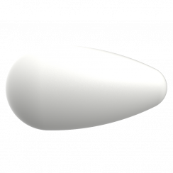Preciosa Pearshape pearl 1H 15x8mm White