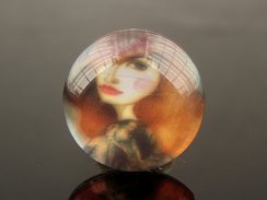 Portrait Printed Glass Cabochons