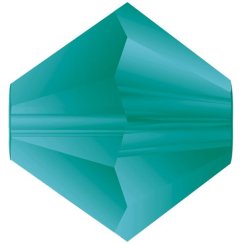 Preciosa MC Rondelle Bead 8mm Blue Zircon Matte