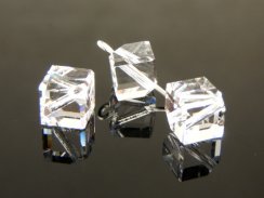 Preciosa Perle Krychle 6x6mm Crystal