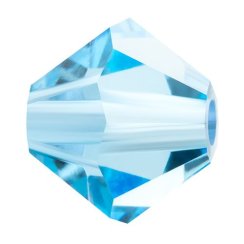 Preciosa MC Rondelle Bead 12mm Aquamarine