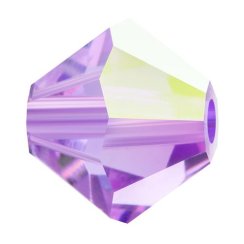 Preciosa MC Rondelle Bead 3mm Violet AB
