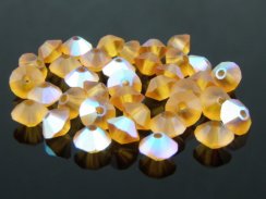 Preciosa Perle Rondelka 4x6mm Topaz Matte AB