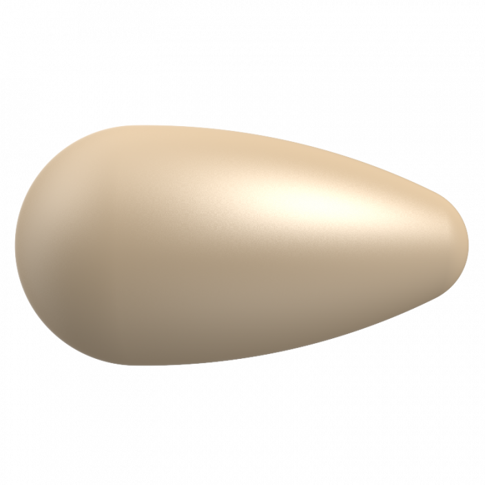 Preciosa Pearshape pearl 1H 15x8mm Gold