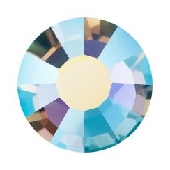Preciosa MC Šatonová růže VIVA12® nažehlovací ss6 Aquamarine AB