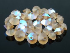 Preciosa Perle Rondelka 4x6mm Light Coloredo Matte AB