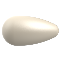 Preciosa Pearshape pearl 1H 15x8mm Cream