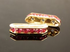 Rhinestone Bridge Rondell 3H