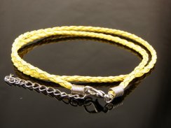 Braided Imitation Leather Necklace Cord