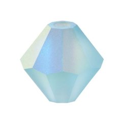 Preciosa MC Rondelle Bead 6mm Aqua Bohemica Matte AB