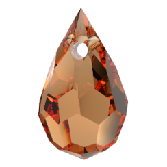 Preciosa® prívesok MC Drops 681 1D 6x10mm Crystal Celsian