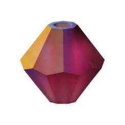 Preciosa MC Rondelle Bead 4mm Burgundy Matte AB