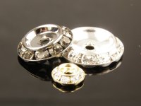 Rhinestone Shrag Rondelles