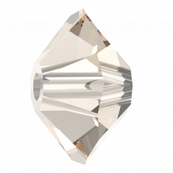 Preciosa MC Bead Spacer 4x6mm Crystal Velvet