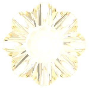 Preciosa Loch Flower 1H 6mm Crystal Argent Flare