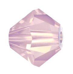 Preciosa MC Rondelle Bead 4mm Rose Opal