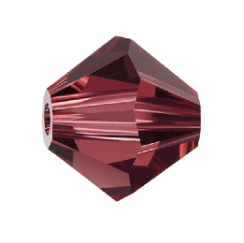 Preciosa MC Rondelle Bead 6mm Burgundy