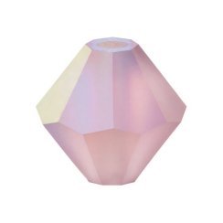 Preciosa MC Rondelle Bead 4mm Light Amethyst Matte AB
