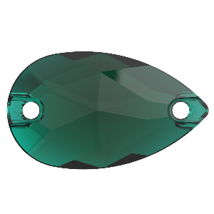Preciosa MC Pear 2H 18x10.5mm Emerald
