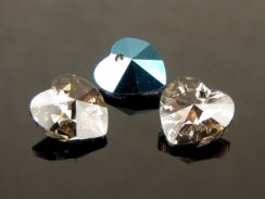 Preciosa® pendant MC Heart 1H 10mm Crystal Blue Flare