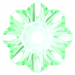 Preciosa Loch Flower 1H 14mm Crystal Viridian