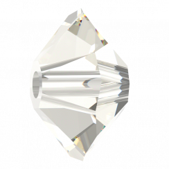 Preciosa MC Bead Spacer 3x5mm Crystal Argent Flare