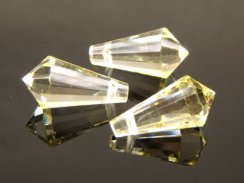Preciosa® pendant MC Drops 181 1H 9x18mm Medium Yellow
