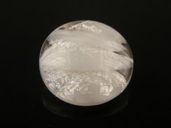 Glass Cabochon with Silver