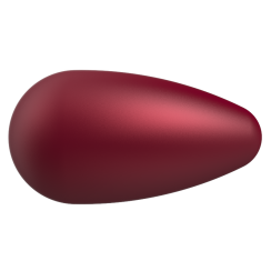 Preciosa Pearshape pearl 1H 15x8mm Bordeaux
