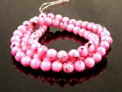Glass Imitation pearl beads - Marble effect