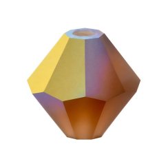 Preciosa MC Rondelle Bead 4mm Smoked Topaz Matte AB