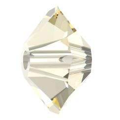 Preciosa Perle Rondelka 4x6mm Crystal Blond Flare