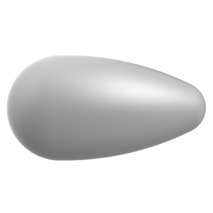 Preciosa Pearshape pearl 1H 15x8mm Light Grey