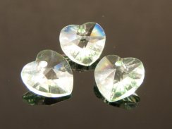 Preciosa® pendant MC Heart 1H 10mm Light Green