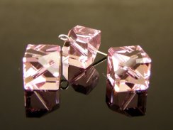 Preciosa Bead Cube 8x8mm Pink Sapphire
